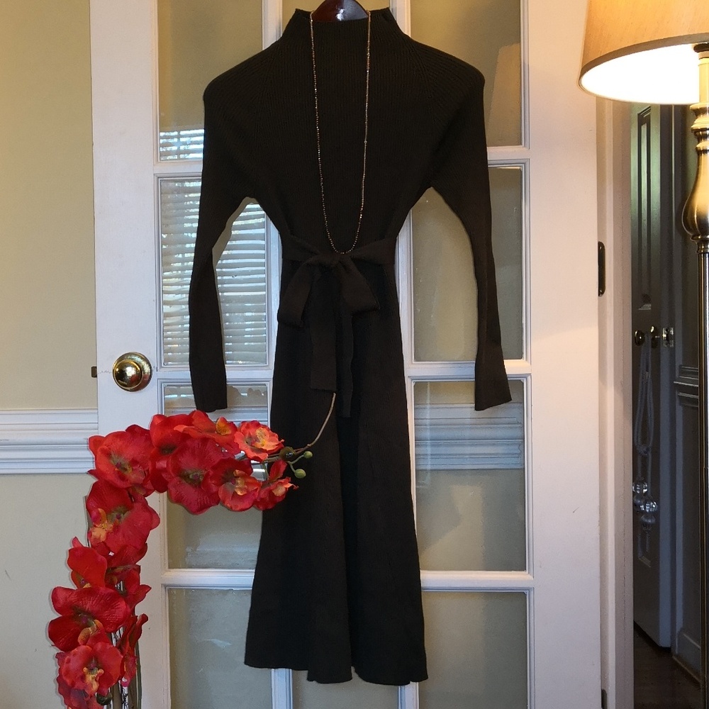 Khaki brown knitt dress